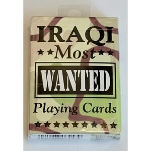 Iraqi Most Wanted Playing Cards By Bicycle Made In The U.S.A. 2003 Sealed In Box